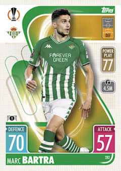 Marc Bartra Real Betis Balompie 2021/22 Topps Match Attax ChL #282