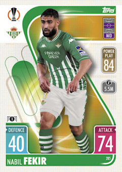 Nabil Fekir Real Betis Balompie 2021/22 Topps Match Attax ChL #285