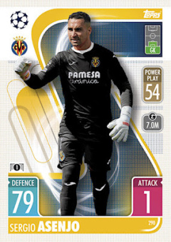 Sergio Asenjo Villarreal 2021/22 Topps Match Attax ChL #290