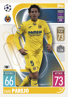 Dani Parejo Villarreal 2021/22 Topps Match Attax ChL #294