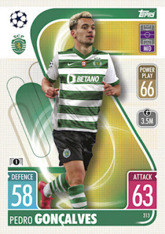 Pedro Goncalves Sporting CP 2021/22 Topps Match Attax ChL #313