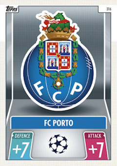 Club Badge FC Porto 2021/22 Topps Match Attax ChL Team Badge #316