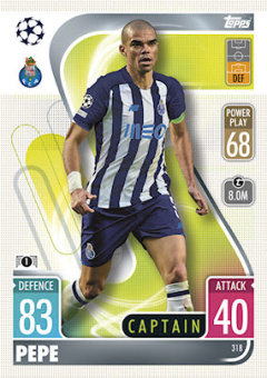 Pepe FC Porto 2021/22 Topps Match Attax ChL Captain #318