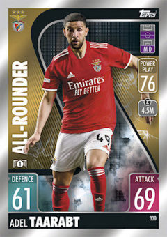 Adel Taarabt SL Benfica 2021/22 Topps Match Attax ChL All-Rounder #330