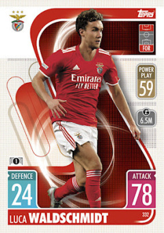 Luca Waldschmidt SL Benfica 2021/22 Topps Match Attax ChL #332