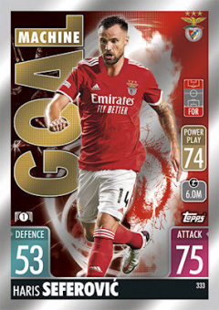 Haris Seferovic SL Benfica 2021/22 Topps Match Attax ChL Goal Machine #333