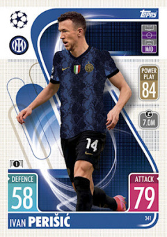 Ivan Perisic Internazionale Milano 2021/22 Topps Match Attax ChL #341