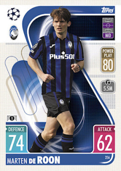 Marten de Roon Atalanta BC 2021/22 Topps Match Attax ChL #356