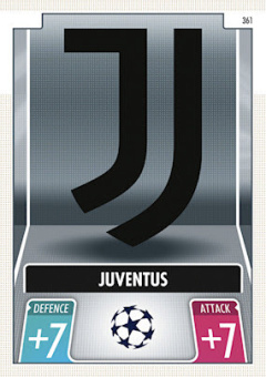 Club Badge Juventus FC 2021/22 Topps Match Attax ChL Team Badge #361