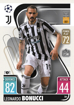 Leonardo Bonucci Juventus FC 2021/22 Topps Match Attax ChL #364