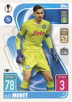 Alex Meret SSC Napoli 2021/22 Topps Match Attax ChL #371