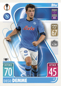 Diego Demme SSC Napoli 2021/22 Topps Match Attax ChL #373