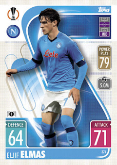 Eljif Elmas SSC Napoli 2021/22 Topps Match Attax ChL #374