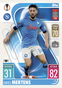 Dries Mertens SSC Napoli 2021/22 Topps Match Attax ChL #377