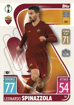 Leonardo Spinazzola AS Roma 2021/22 Topps Match Attax ChL #381