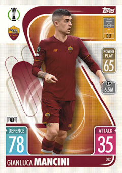 Gianluca Mancini AS Roma 2021/22 Topps Match Attax ChL #382