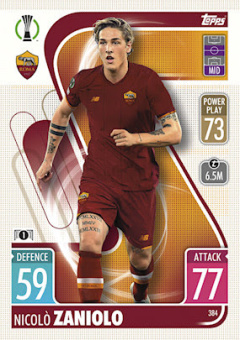 Nicolo Zaniolo AS Roma 2021/22 Topps Match Attax ChL #384