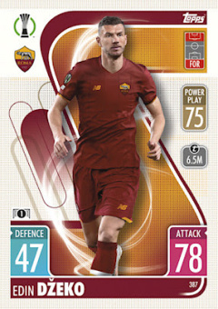 Edin Dzeko AS Roma 2021/22 Topps Match Attax ChL #387