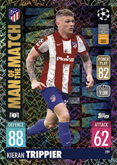 Kieran Trippier Atletico Madrid 2021/22 Topps Match Attax ChL Man of the Match #399