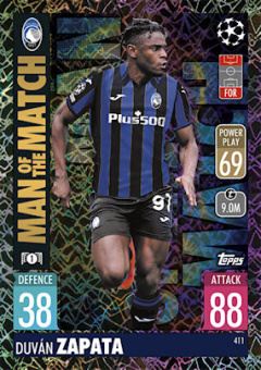 Duvan Zapata Atalanta BC 2021/22 Topps Match Attax ChL Man of the Match #411