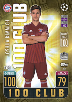 Joshua Kimmich Bayern Munchen 2021/22 Topps Match Attax ChL 100 Club #453