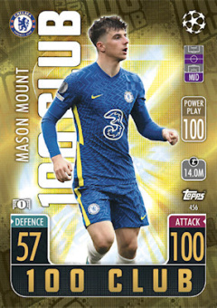 Mason Mount Chelsea 2021/22 Topps Match Attax ChL 100 Club #456