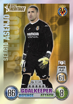 Sergio Asenjo Villarreal 2021/22 Topps Match Attax ChL Heritage #491