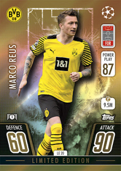 Marco Reus Borussia Dortmund 2021/22 Topps Match Attax ChL Limited Edition Gold #LE20