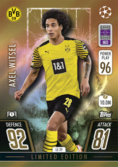 Axel Witsel Borussia Dortmund 2021/22 Topps Match Attax ChL Limited Edition Gold #LE29