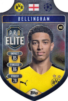 Jude Bellingham Borussia Dortmund 2021/22 Topps Match Attax ChL Chrome Shield Cards #SH13