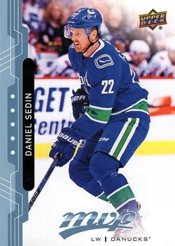 Daniel Sedin Vancouver Canucks Upper Deck MVP 2018/19 Factory Set Blue #30