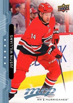 Justin Williams Carolina Hurricanes Upper Deck MVP 2018/19 Factory Set Blue #78