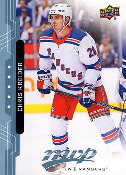 Chris Kreider New York Rangers Upper Deck MVP 2018/19 Factory Set Blue #140