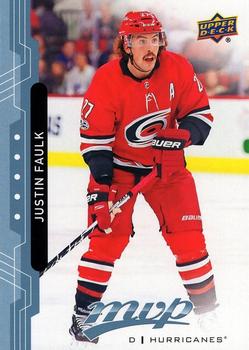 Justin Faulk Carolina Hurricanes Upper Deck MVP 2018/19 Factory Set Blue #141