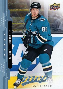 Mikkel Boedker San Jose Sharks Upper Deck MVP 2018/19 Factory Set Blue #177