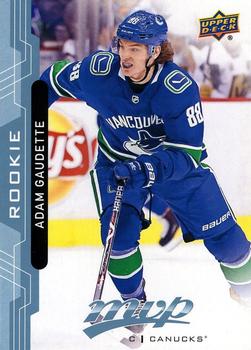 Adam Gaudette Vancouver Canucks Upper Deck MVP 2018/19 Factory Set Blue #234