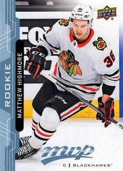 Matthew Highmore Chicago Blackhawks Upper Deck MVP 2018/19 Factory Set Blue #242
