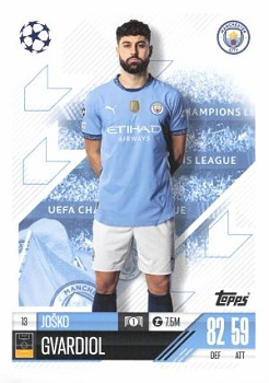Josko Gvardiol Manchester City 2024/25 Topps Match Attax UEFA Club Competitions #13