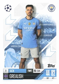 Jack Grealish Manchester City 2024/25 Topps Match Attax UEFA Club Competitions #21