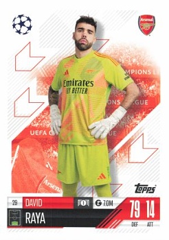 David Raya Arsenal 2024/25 Topps Match Attax UEFA Club Competitions #29
