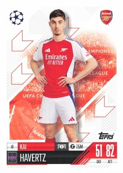 Kai Havertz Arsenal 2024/25 Topps Match Attax UEFA Club Competitions #41