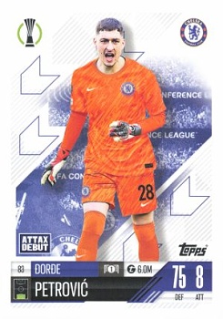 Dorde Petrovic Chelsea 2024/25 Topps Match Attax UEFA Club Competitions #83
