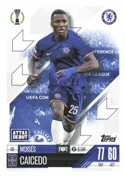 Moises Caicedo Chelsea 2024/25 Topps Match Attax UEFA Club Competitions #93