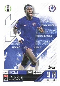 Nicolas Jackson Chelsea 2024/25 Topps Match Attax UEFA Club Competitions #99