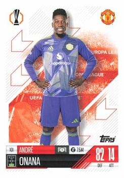 Andre Onana Manchester United 2024/25 Topps Match Attax UEFA Club Competitions #101