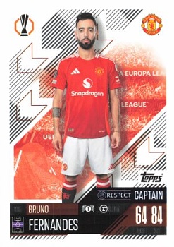 Bruno Fernandes Manchester United 2024/25 Topps Match Attax UEFA Club Competitions Captain #105