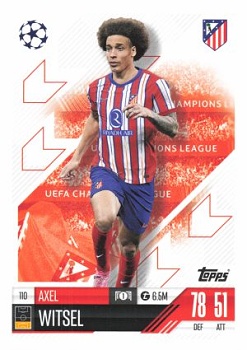 Axel Witsel Atletico Madrid 2024/25 Topps Match Attax UEFA Club Competitions #110
