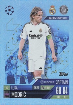Luka Modric Real Madrid 2024/25 Topps Match Attax UEFA Club Competitions Captain #127
