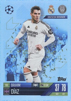 Brahim Diaz Real Madrid 2024/25 Topps Match Attax UEFA Club Competitions #130