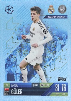 Arda Guler Real Madrid 2024/25 Topps Match Attax UEFA Club Competitions #131